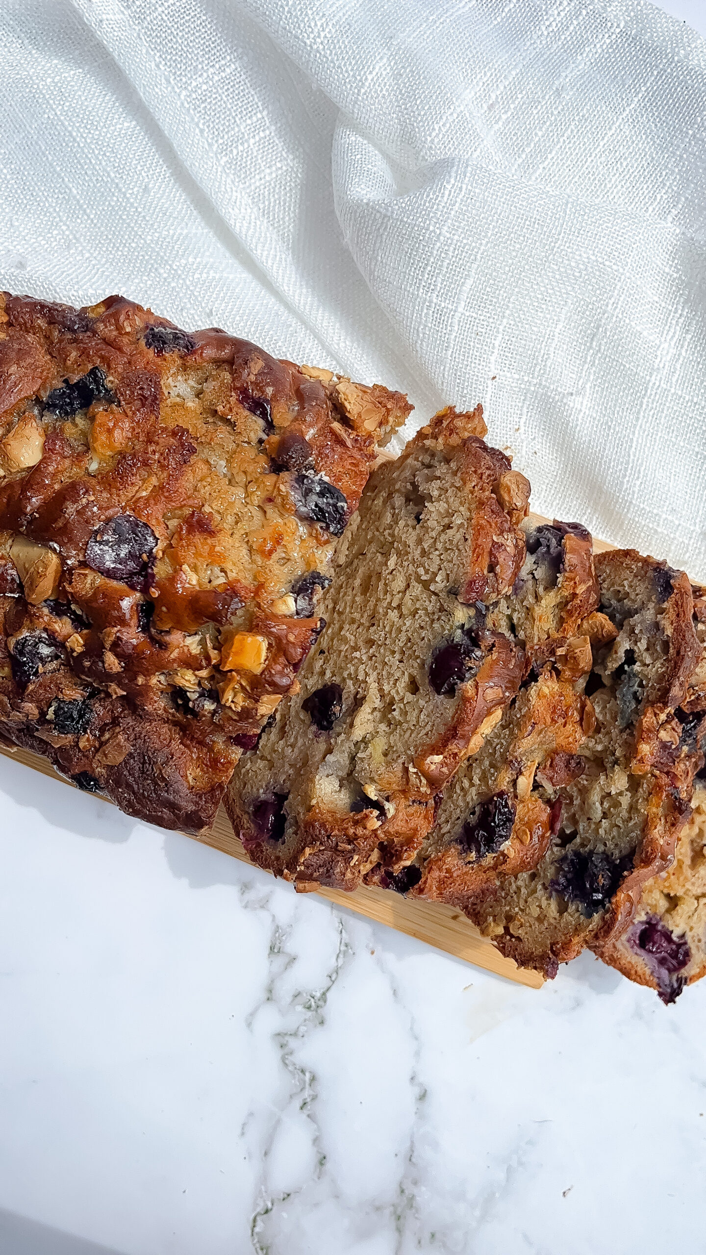 Healthier Blueberry White Chocolate Banana Bread Eliya Eats