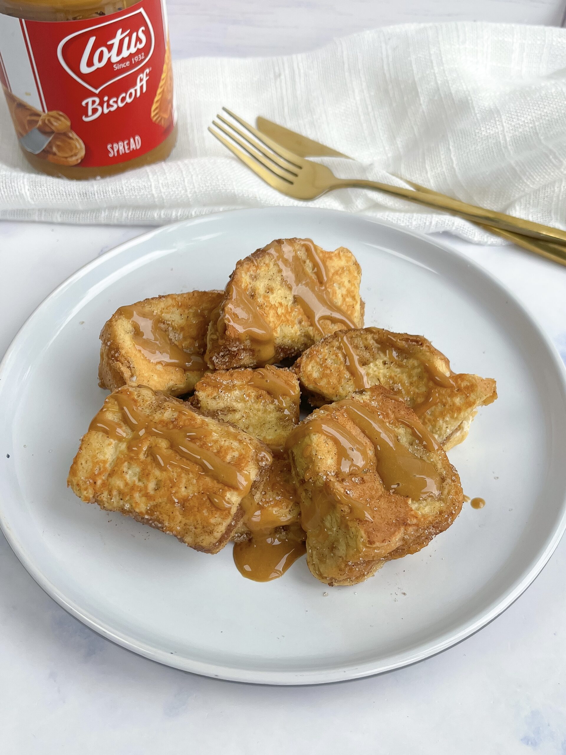 Biscoff French Toast Bites High Protein, Low Calorie Eliya Eats